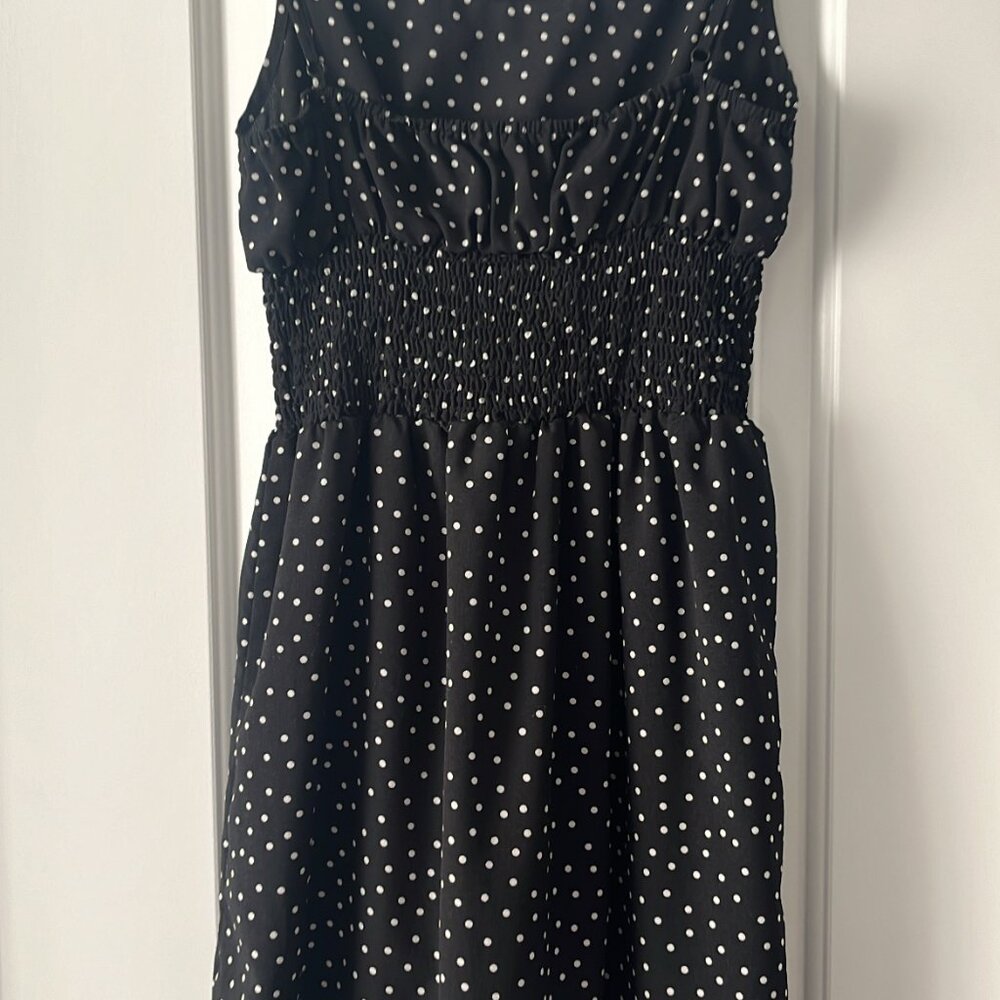 Polka Dot Ruffled Cami dress